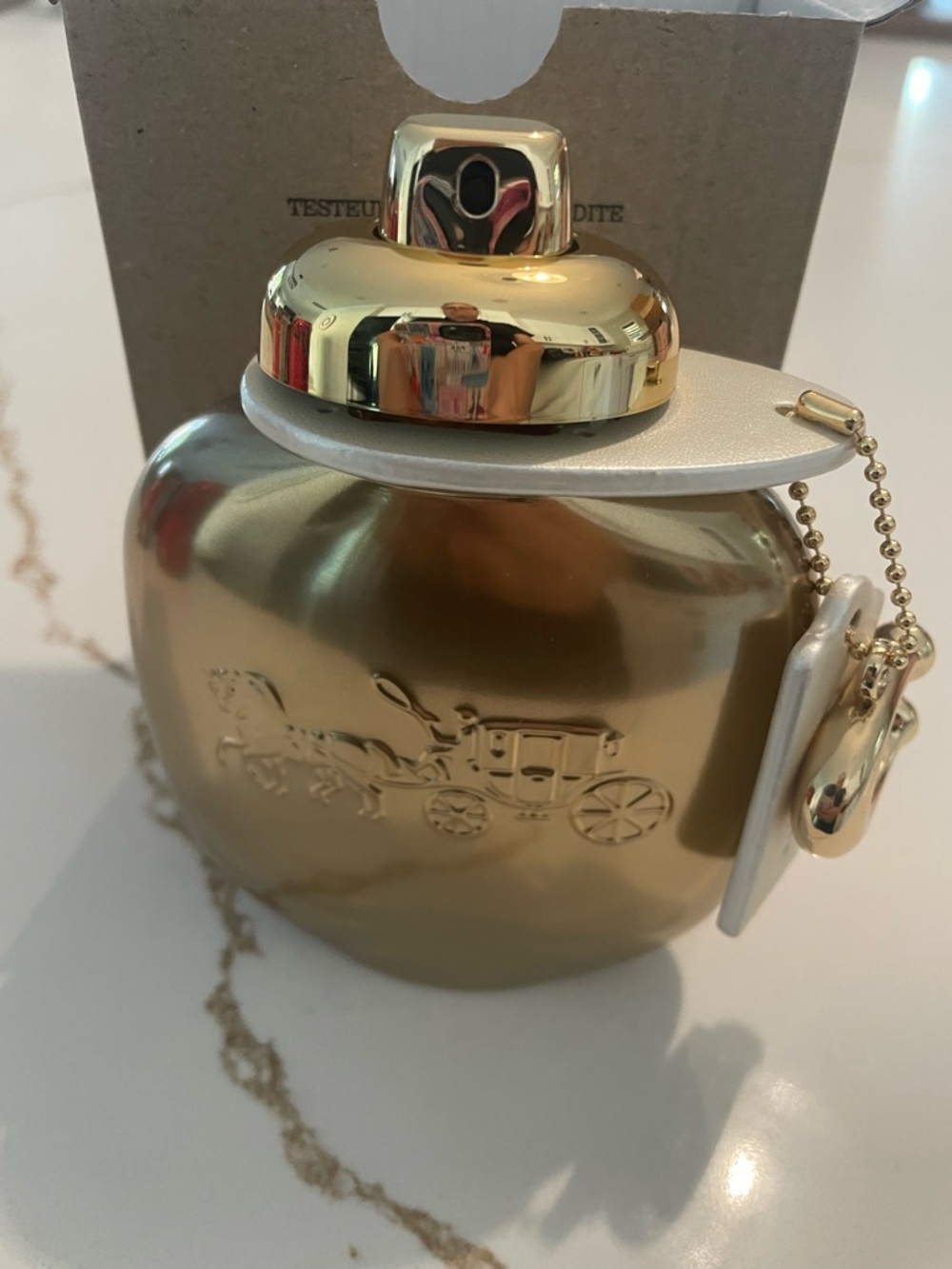 Coach Gold Fragrance 3.0 oz spray (tester) No cap in tester box- authentic